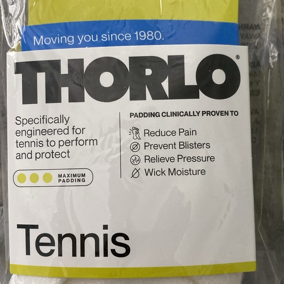 Thorlo Tennis Maximum Padding Low Cut Socks - Picture 3 of 6